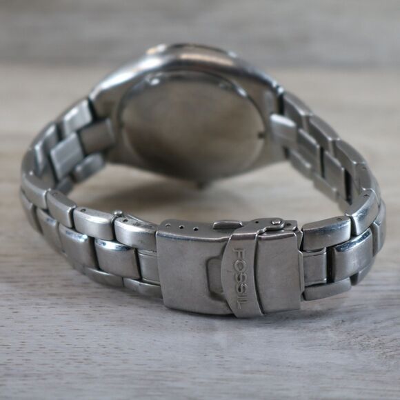 Fossil Blue Multifunction Watch – Pre-Owned, New Battery, Round, Silver/Blue - Picture 6 of 10